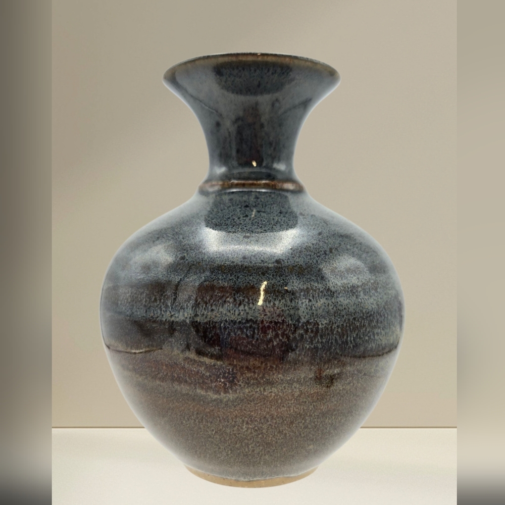 Signed Art Pottery Mini Vase Drip Glaze